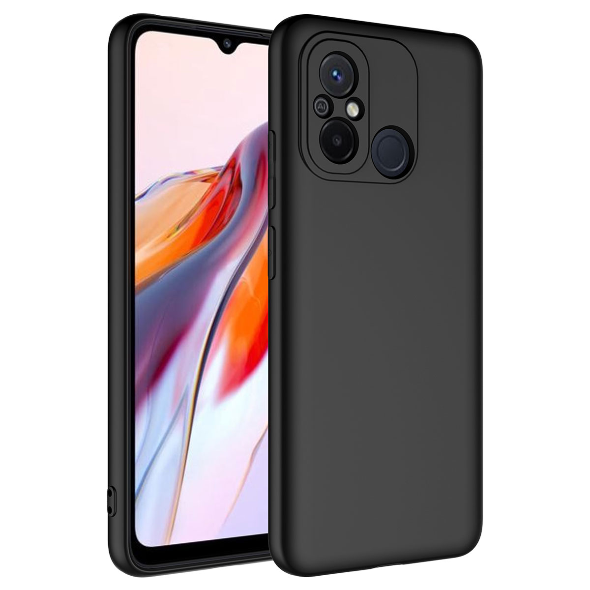 Xiaomi Redmi 12C Kılıf NXXA Mara LaAAKan Kapak-Siyah
