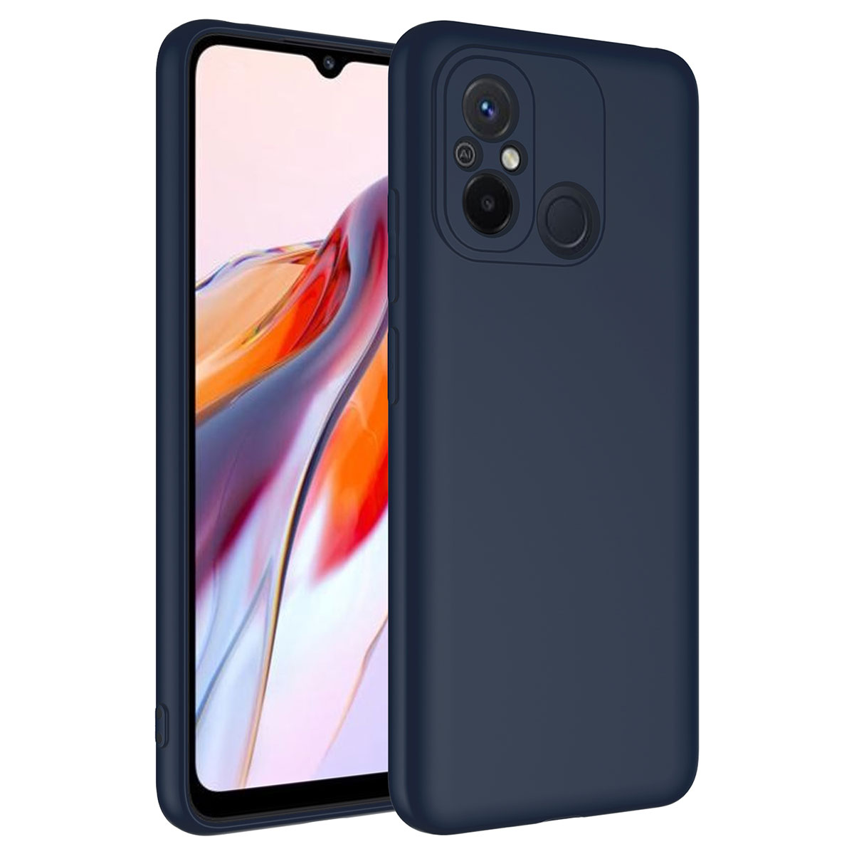 Xiaomi Redmi 12C Kılıf NXXA Mara LaAAKan Kapak-Lacivert