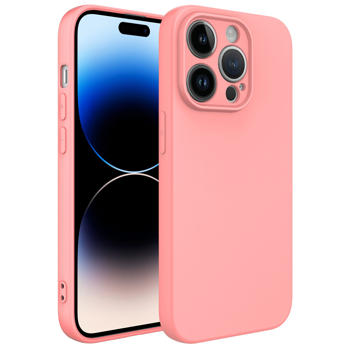 Apple iPhone 14 Pro Max Kılıf NXXA Kamera Korumalı Mara LaAAKan Kapak-Pembe