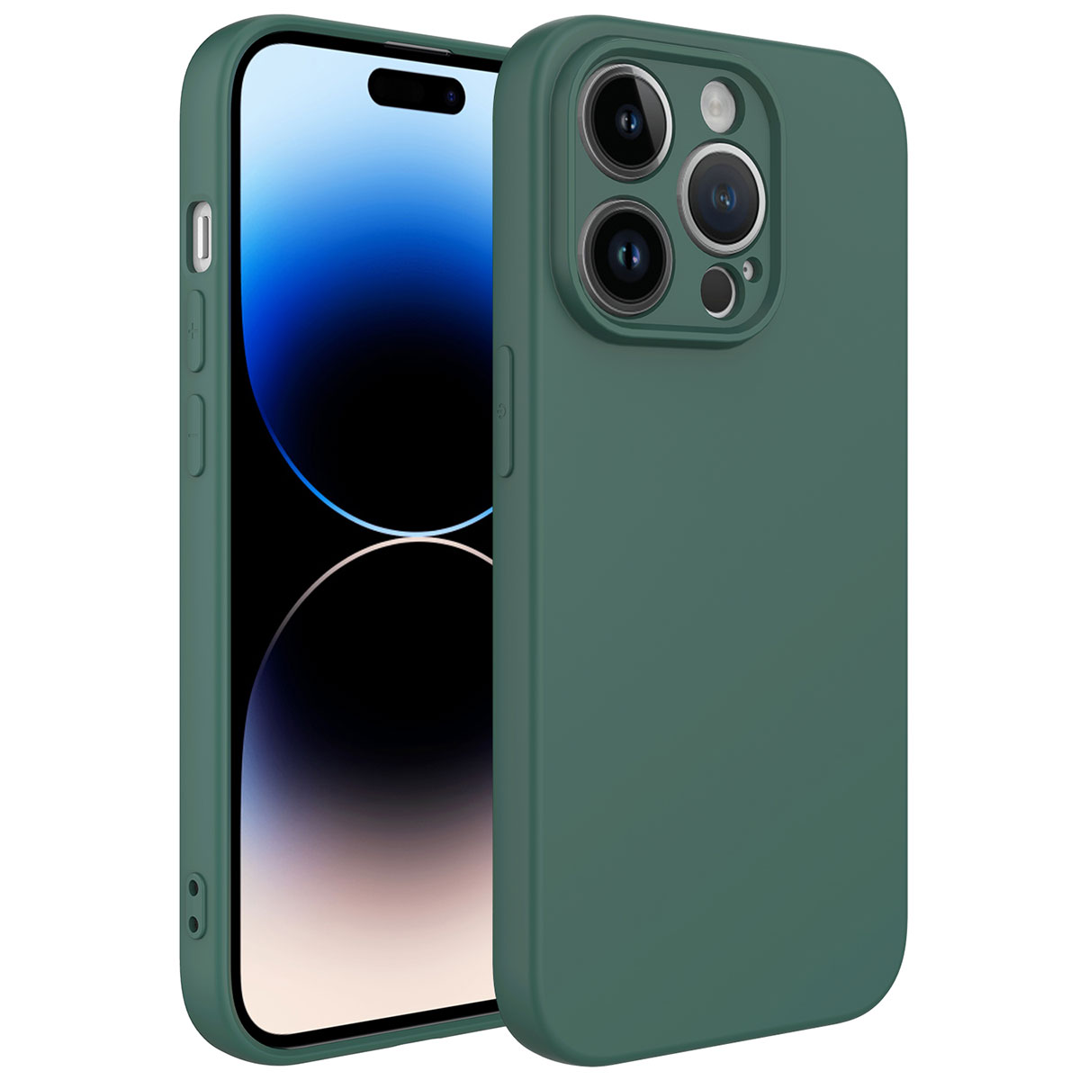 iPhone 14 Pro Max Uyumlu NXXA Kamera Korumalı Mara LaAAKan Kapak-Koyu Yeşil