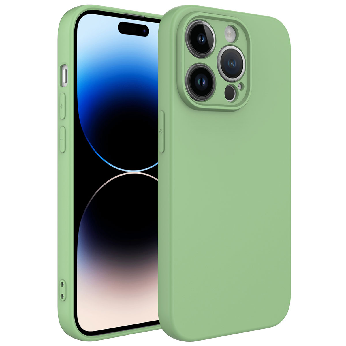 iPhone 14 Pro Uyumlu NXXA Kamera Korumalı Mara LaAAKan Kapak-Açık Yeşil