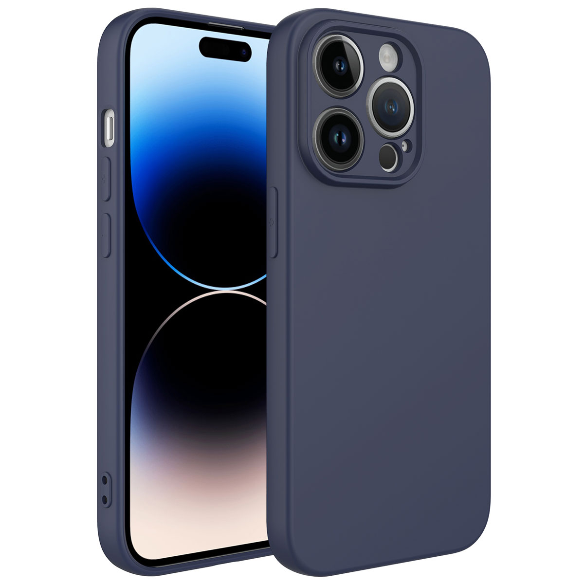 iPhone 14 Pro Uyumlu NXXA Kamera Korumalı Mara LaAAKan Kapak-Lacivert