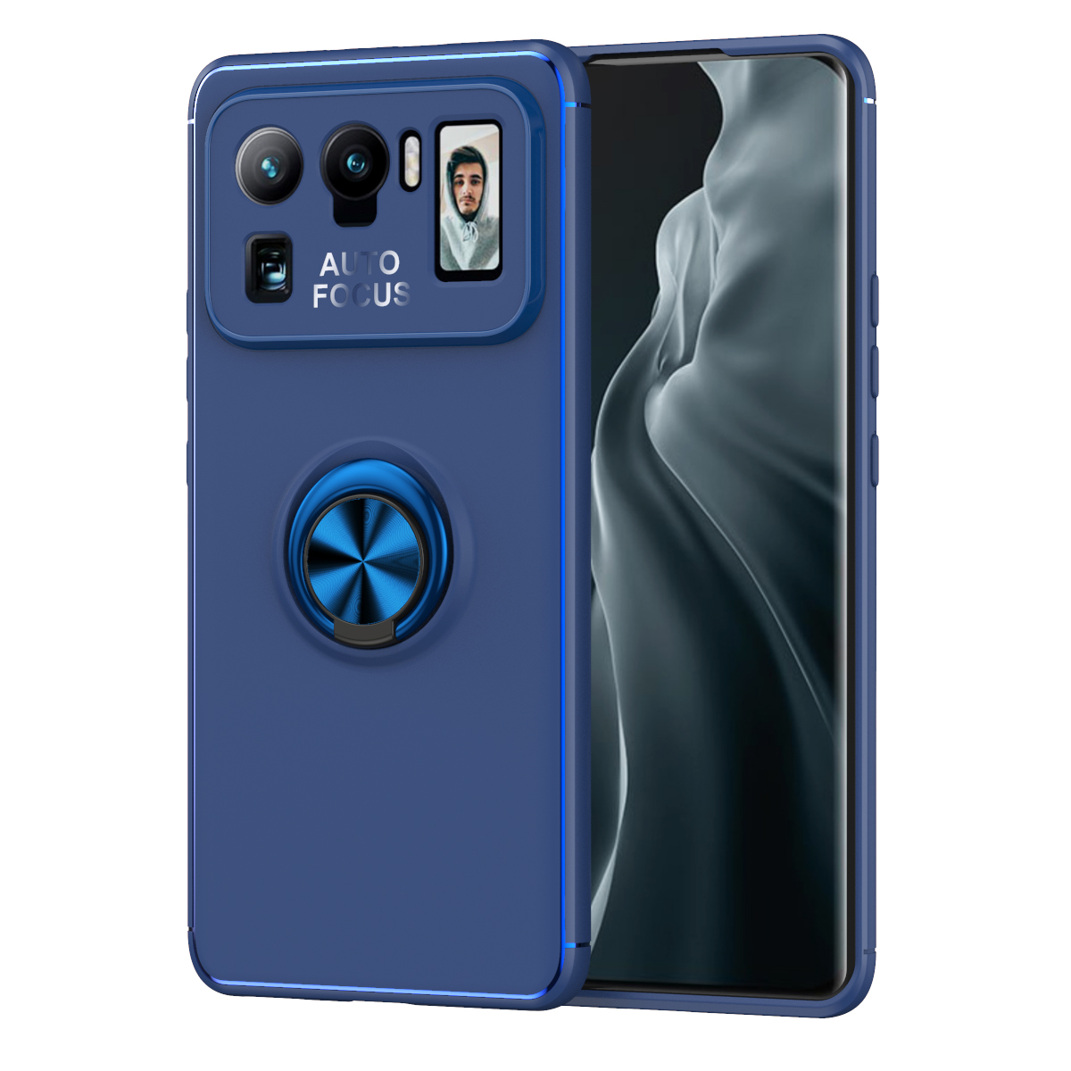 Xiaomi Mi 11 Ultra Kılıf NXXA Ravel Silikon Kapak-Mavi