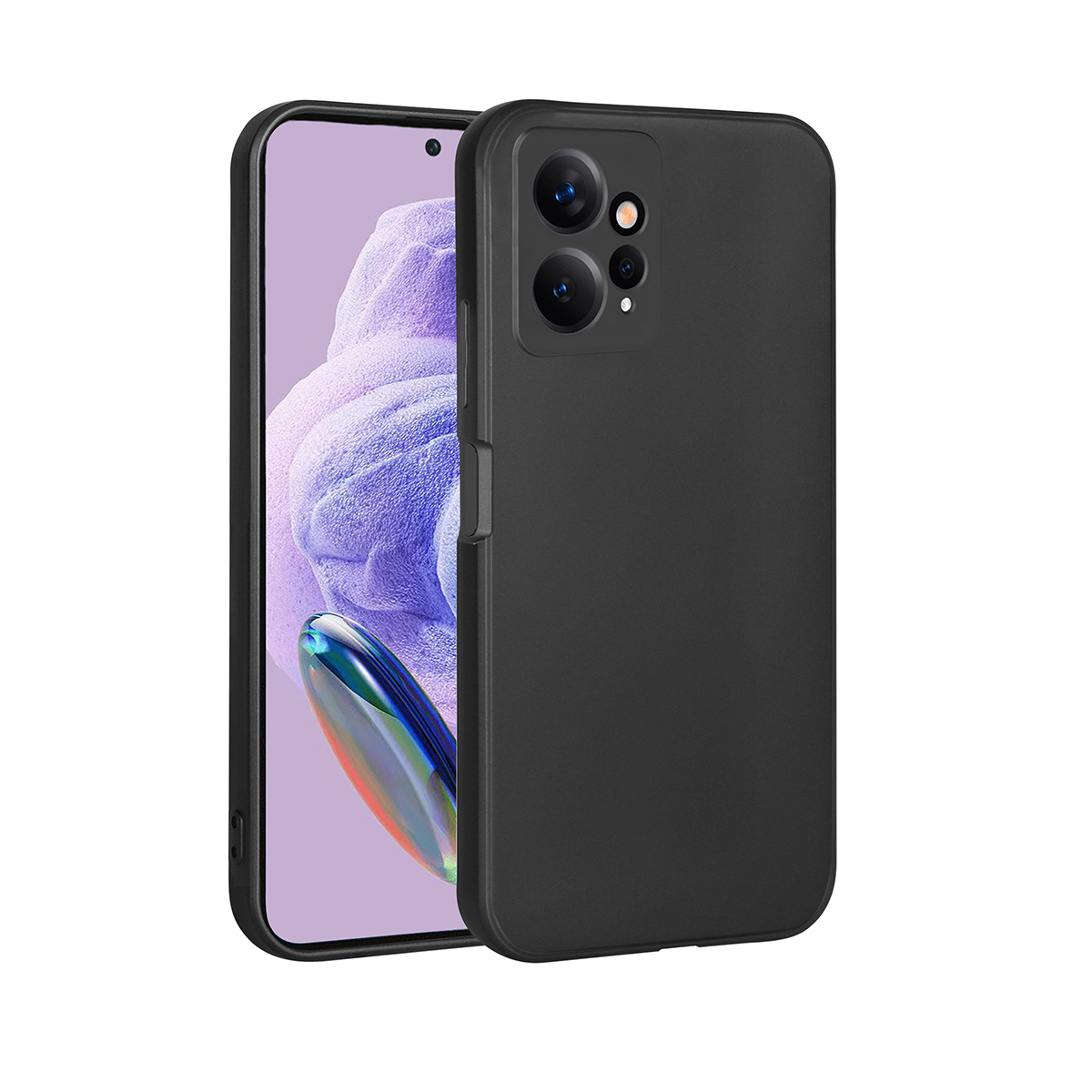 Xiaomi Redmi Note 12 4G Kılıf NXXA Premier Silikon Kapak-Siyah
