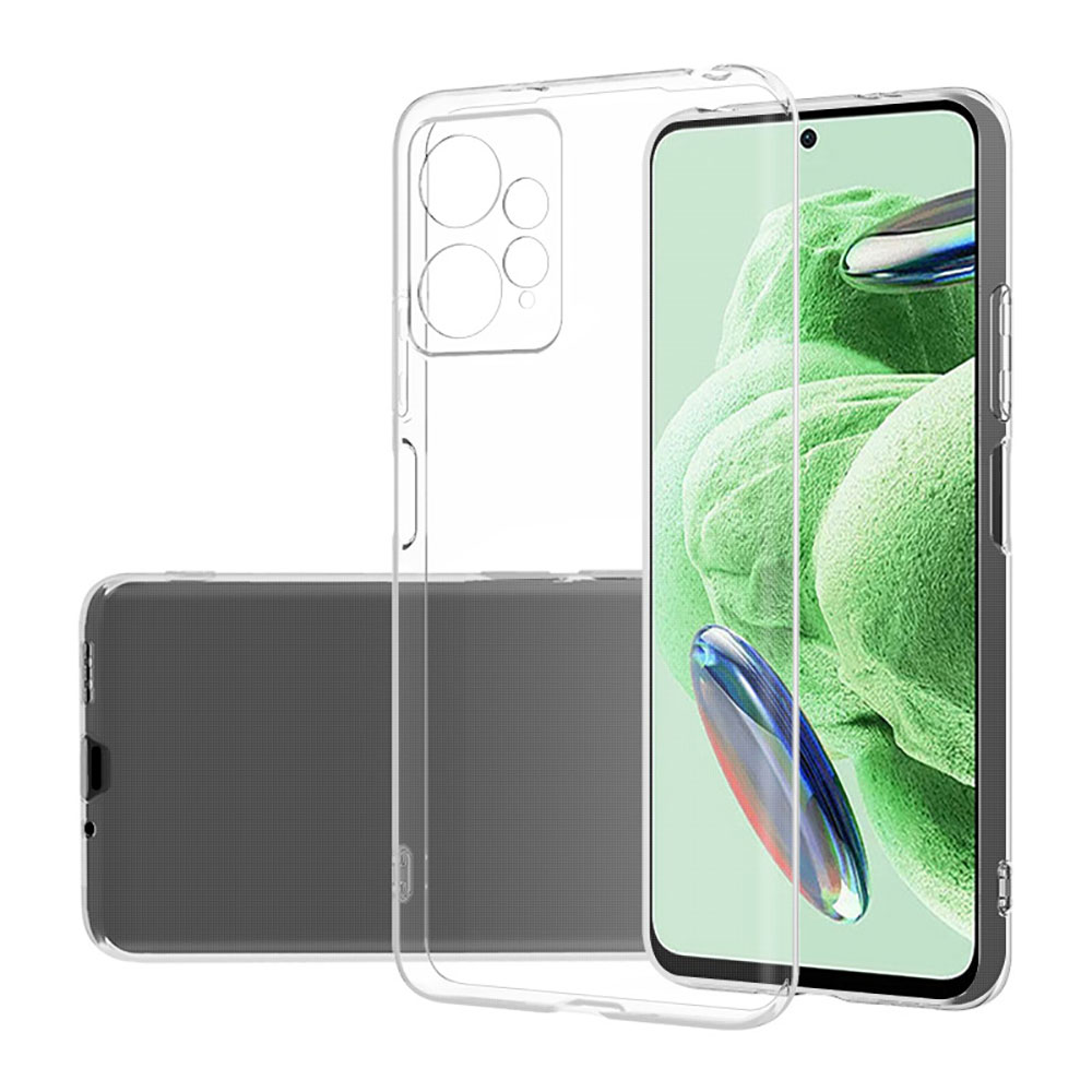 Xiaomi Redmi Note 12 4G Kılıf NXXA Süper Silikon Kapak-Renksiz