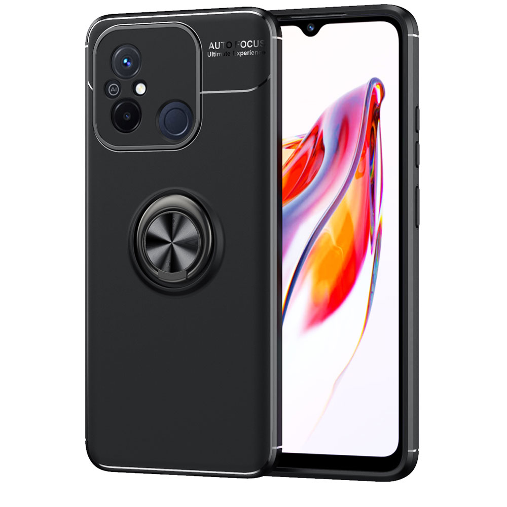 Xiaomi Redmi 12C Kılıf NXXA Ravel Silikon Kapak-Siyah