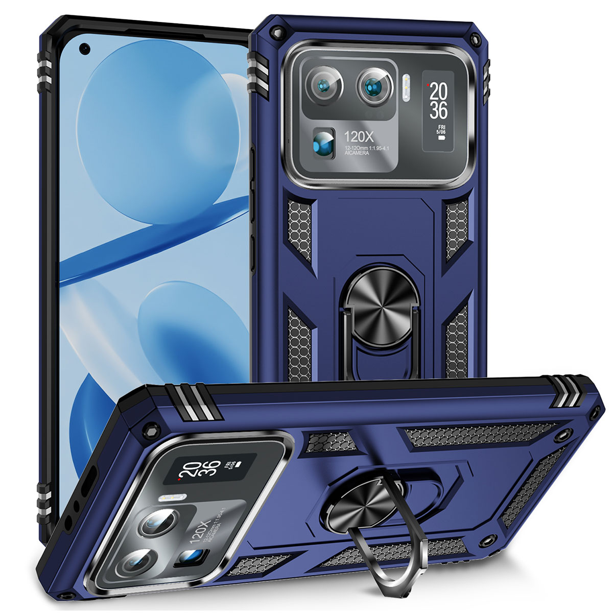 Xiaomi Mi 11 Ultra Kılıf NXXA Vega Kapak-Mavi