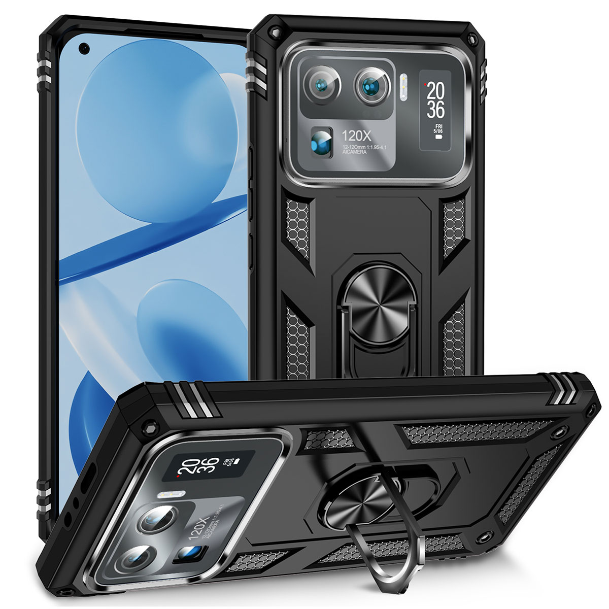 Xiaomi Mi 11 Ultra Kılıf NXXA Vega Kapak-Siyah