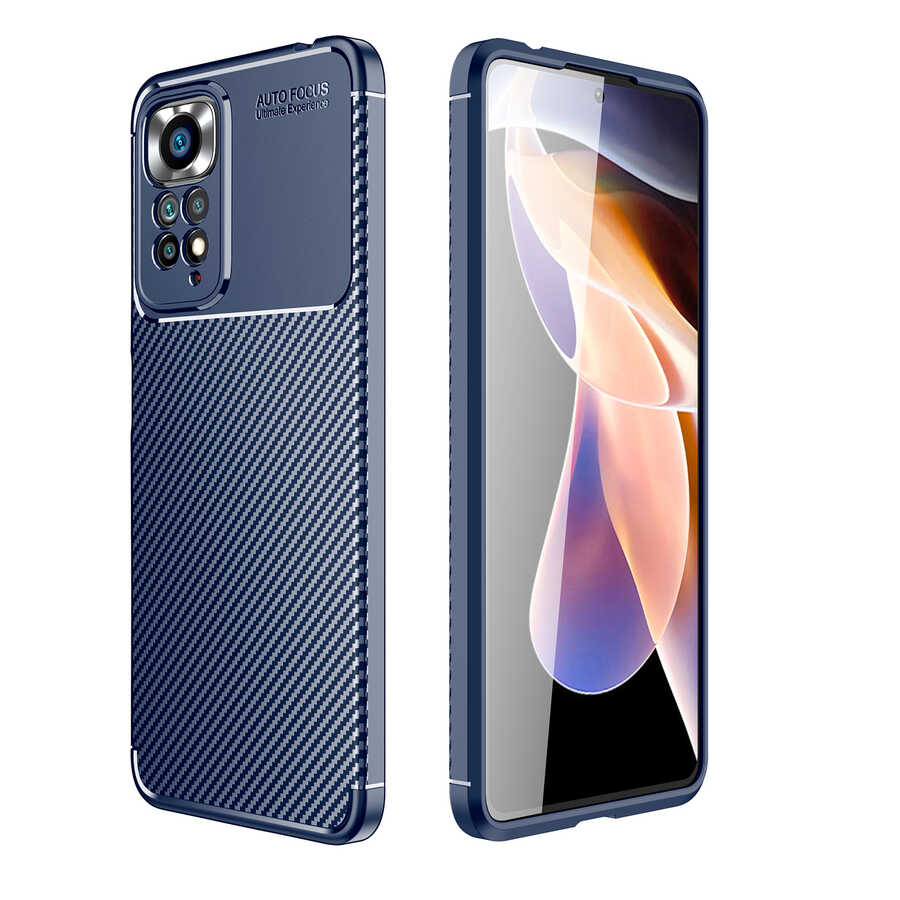 Xiaomi Redmi Note 12 Pro 4G Kılıf NXXA Negro Silikon Kapak-Lacivert
