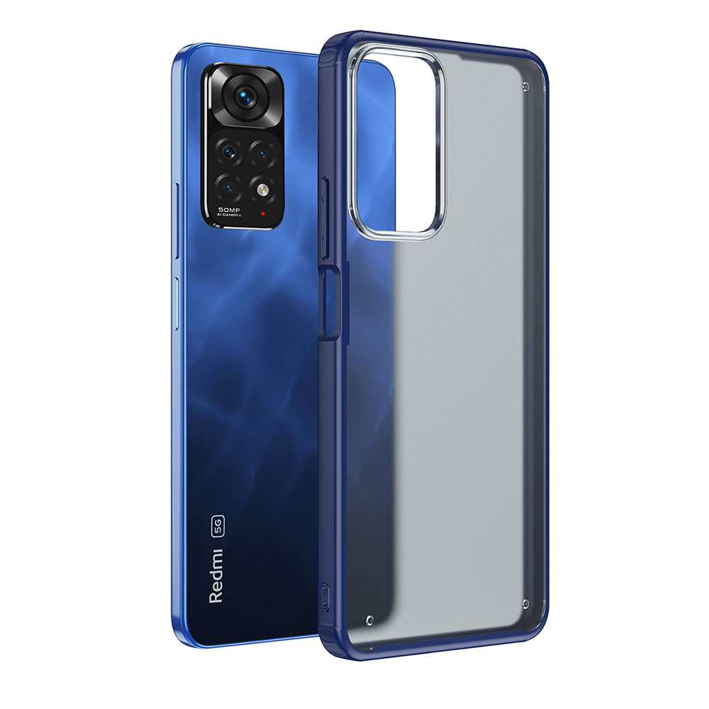 Xiaomi Redmi Note 11 Pro 5G Kılıf NXXA Volks Kapak-Lacivert