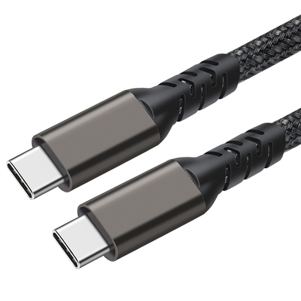 Siyah 2.Jenerasyon Type-C to Type-C USB3.2 PD Data Kablosu 100W 20Gbps 4K@60Hz 0.2 Metre