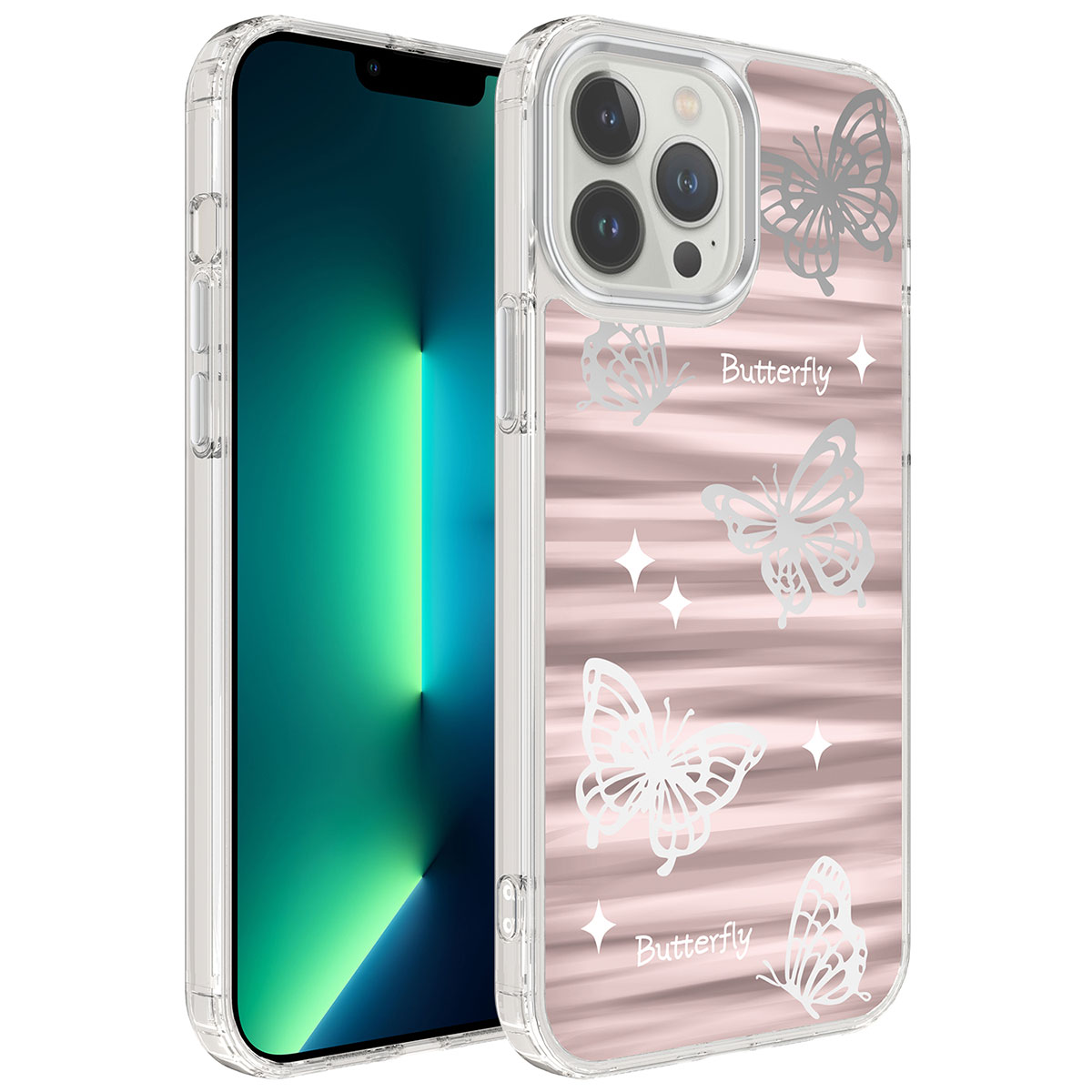iPhone 13 Pro Max Uyumlu Airbagli Parlak Tasarımlı NXXA Mimbo Kapak-NO5