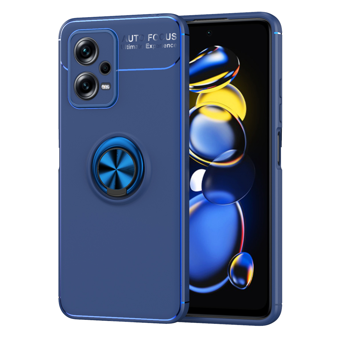 Xiaomi Redmi Note 12 5G Kılıf NXXA Ravel Silikon Kapak-Mavi