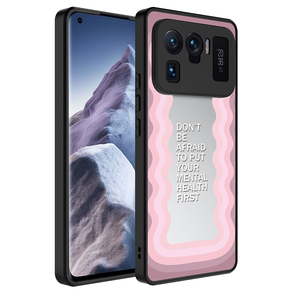 Xiaomi Mi 11 Ultra Kılıf Aynalı Desenli Kamera Korumalı Parlak NXXA Mirror Kapak-Ayna