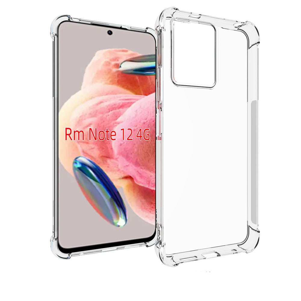 Xiaomi Redmi Note 12 4G Kılıf NXXA Nitro Anti Shock Silikon-Renksiz