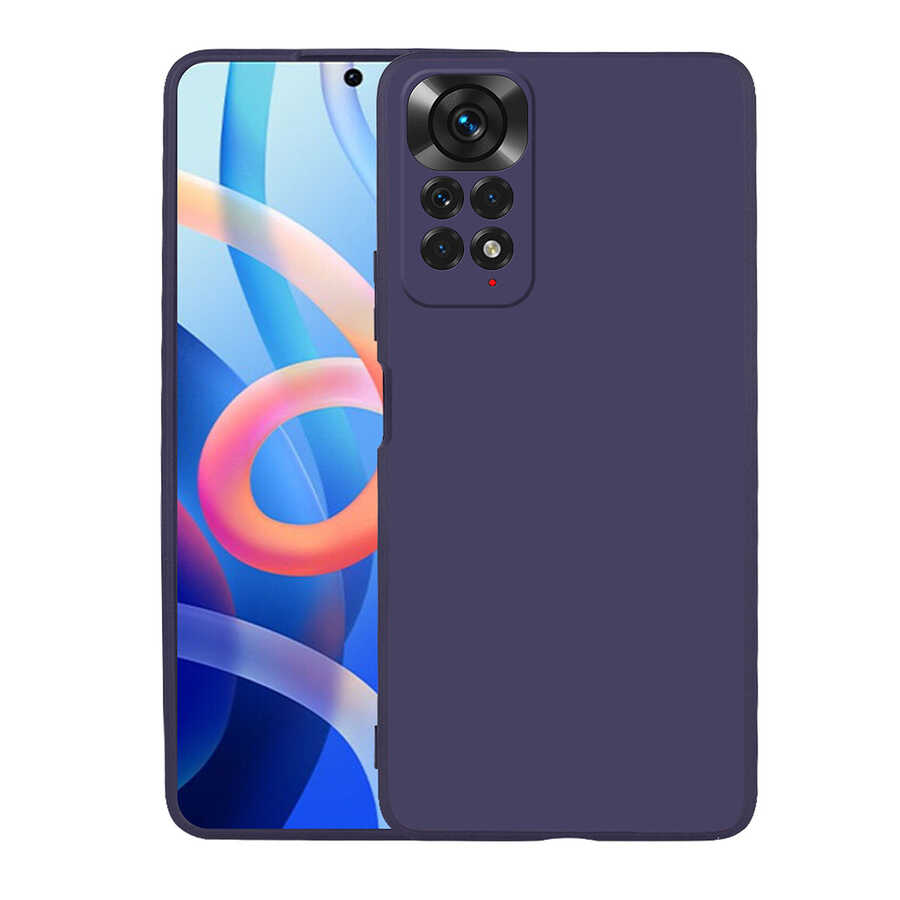 Xiaomi Redmi Note 12 Pro 4G Kılıf NXXA Premier Silikon Kapak-Lacivert