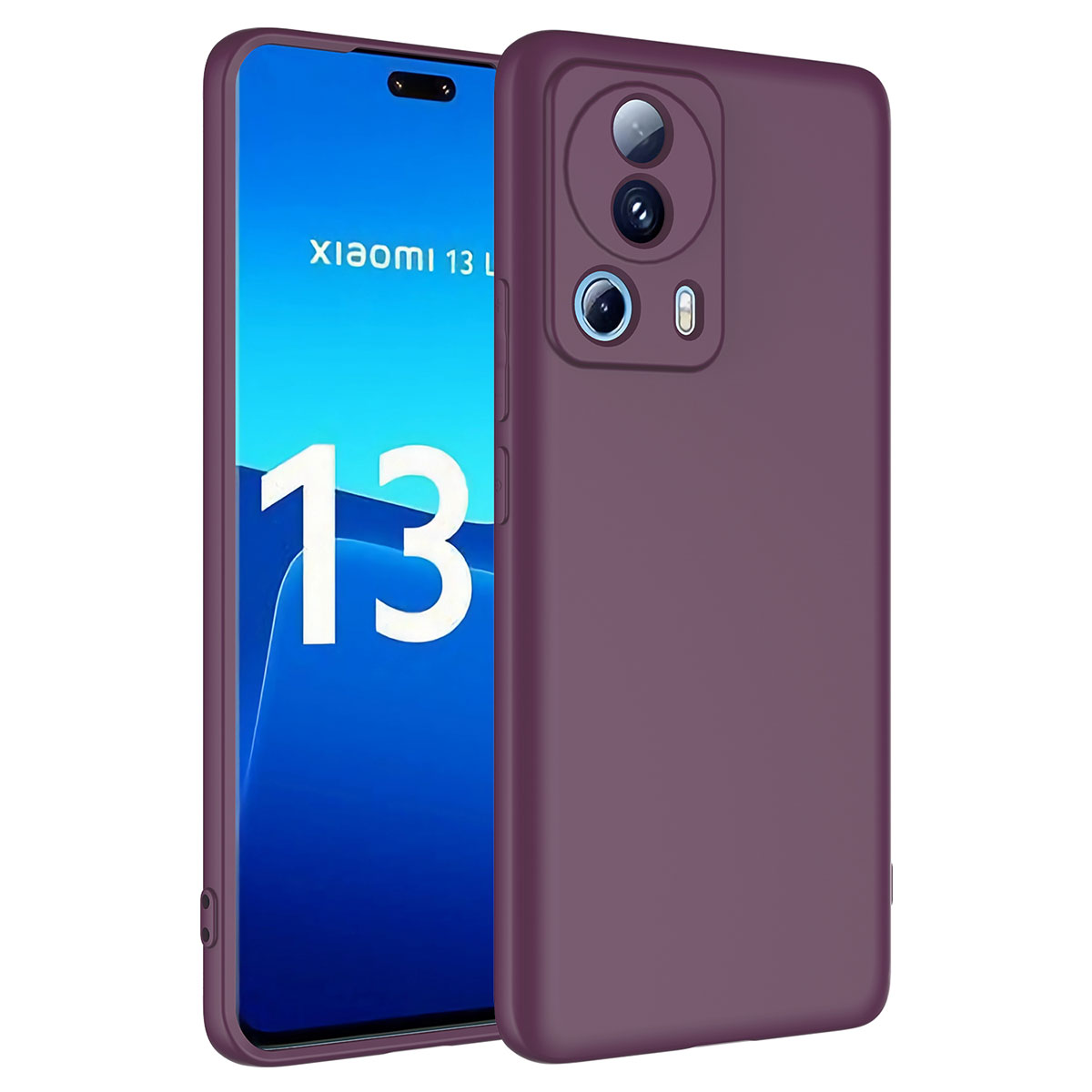 Xiaomi Mi 13 Lite Kılıf NXXA Mara LaAAKan Kapak-Koyu Mor