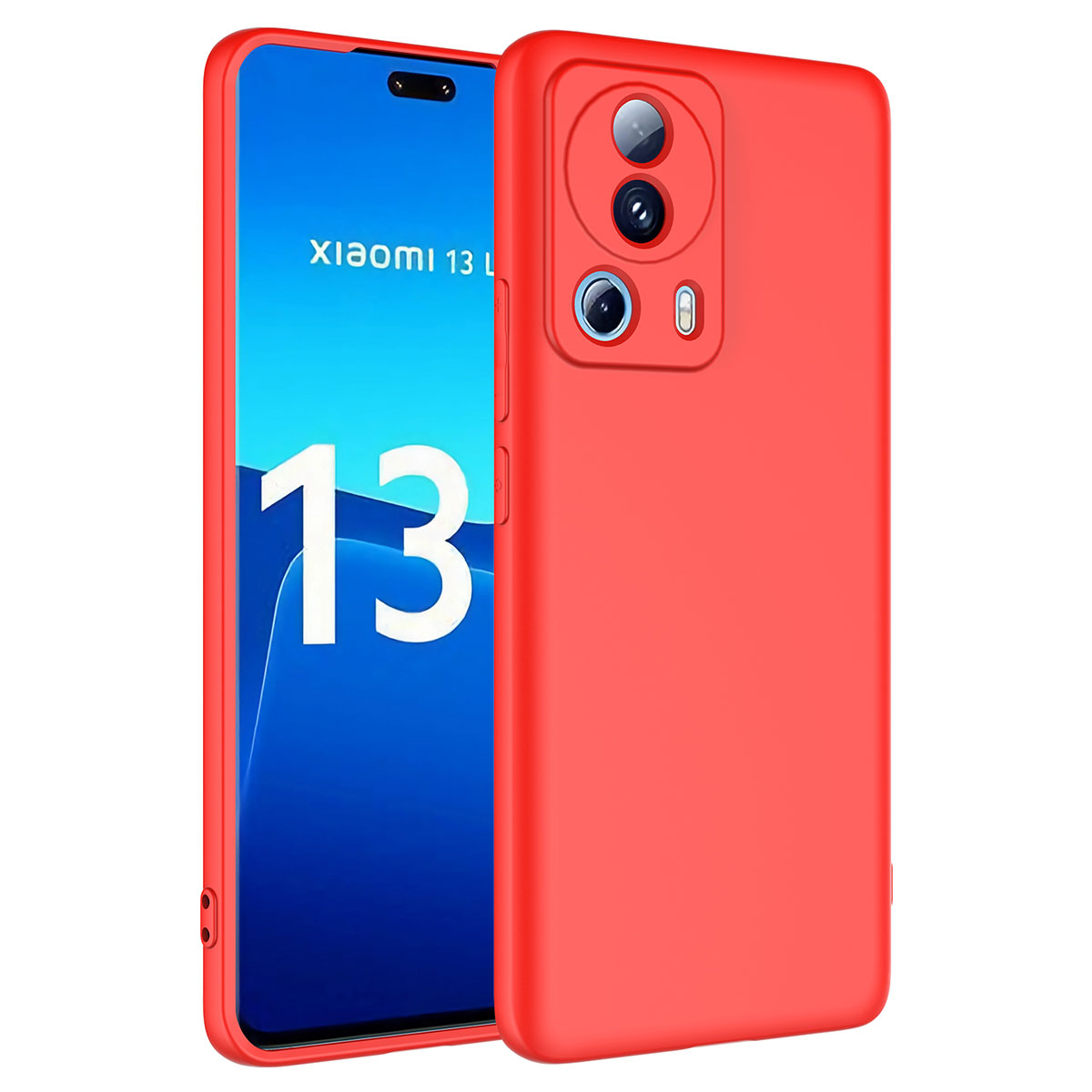 Xiaomi Mi 13 Lite Kılıf NXXA Mara LaAAKan Kapak-Kırmızı