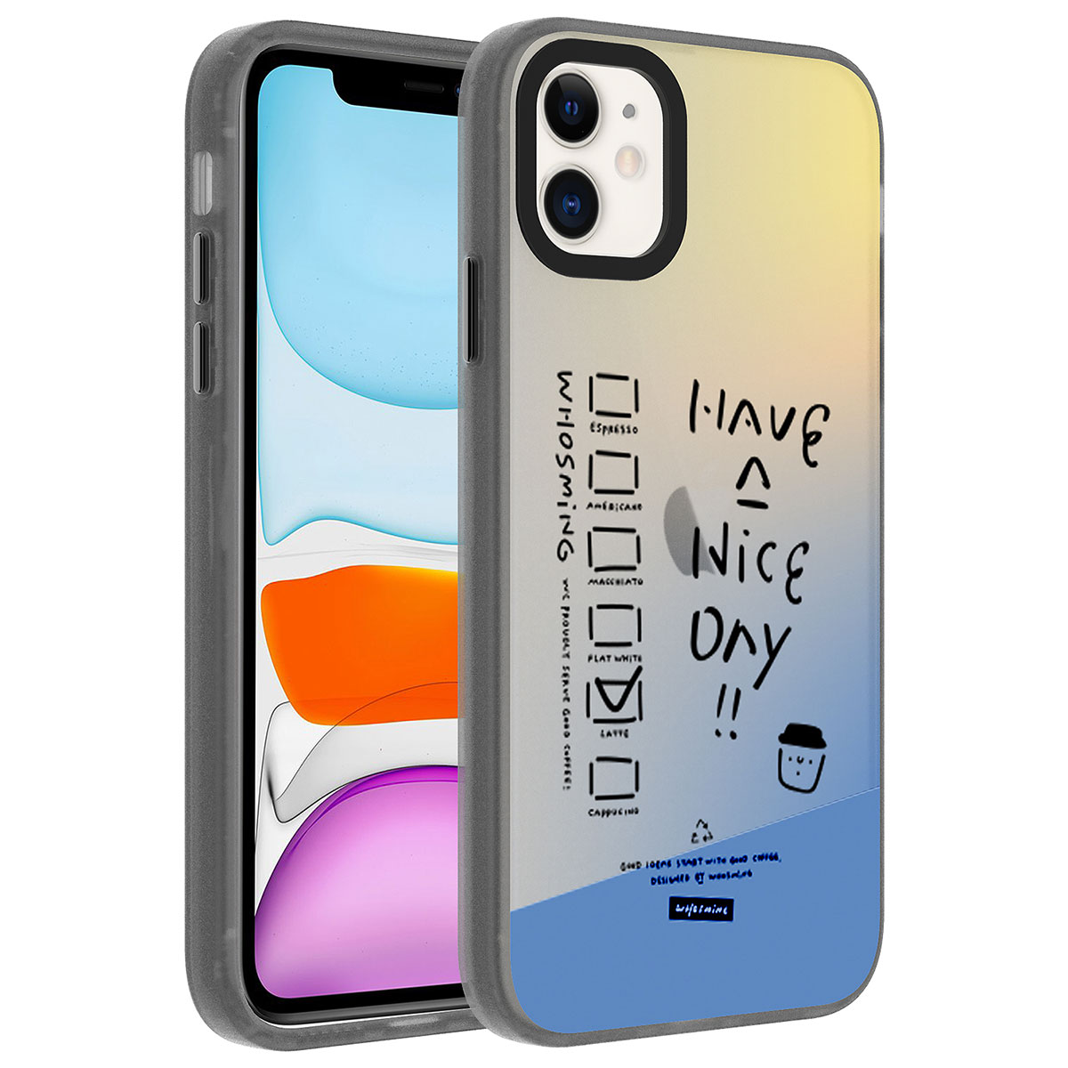 Apple iPhone 11 Kılıf Desenli NXXA Dragon Sert Kapak-Have