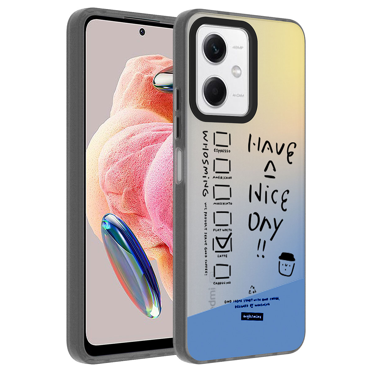 Xiaomi Redmi Note 12 4G Kılıf Desenli NXXA Dragon Sert Kapak-Have