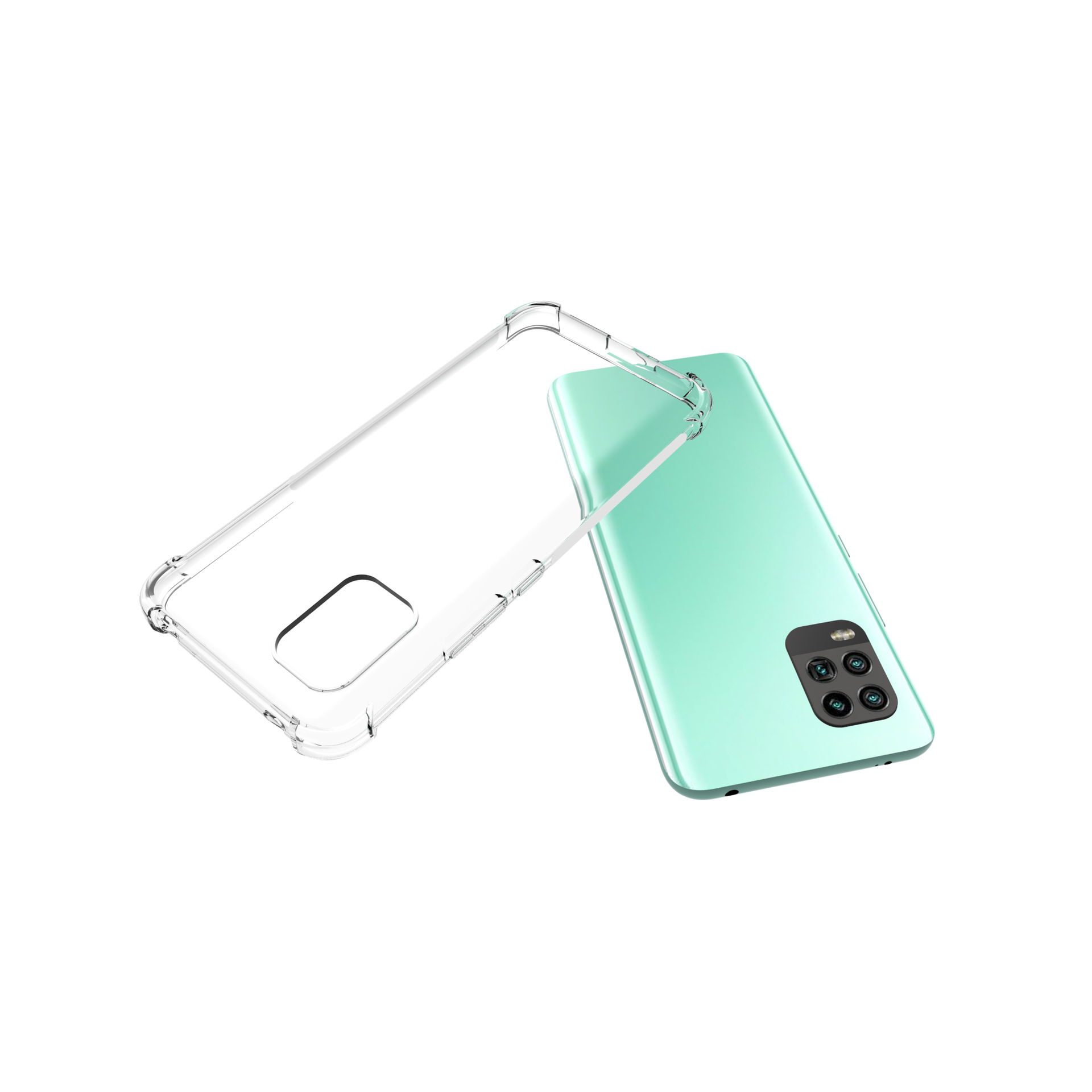 Xiaomi Mi 10 Lite Kılıf NXXA Nitro Anti Shock Silikon-Renksiz