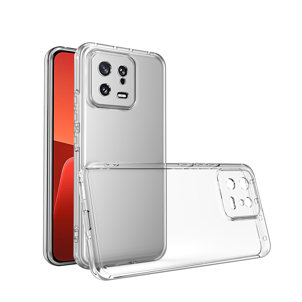 Xiaomi Mi 13 Pro Kılıf NXXA Kamera Korumalı Süper Silikon Kapak-Renksiz