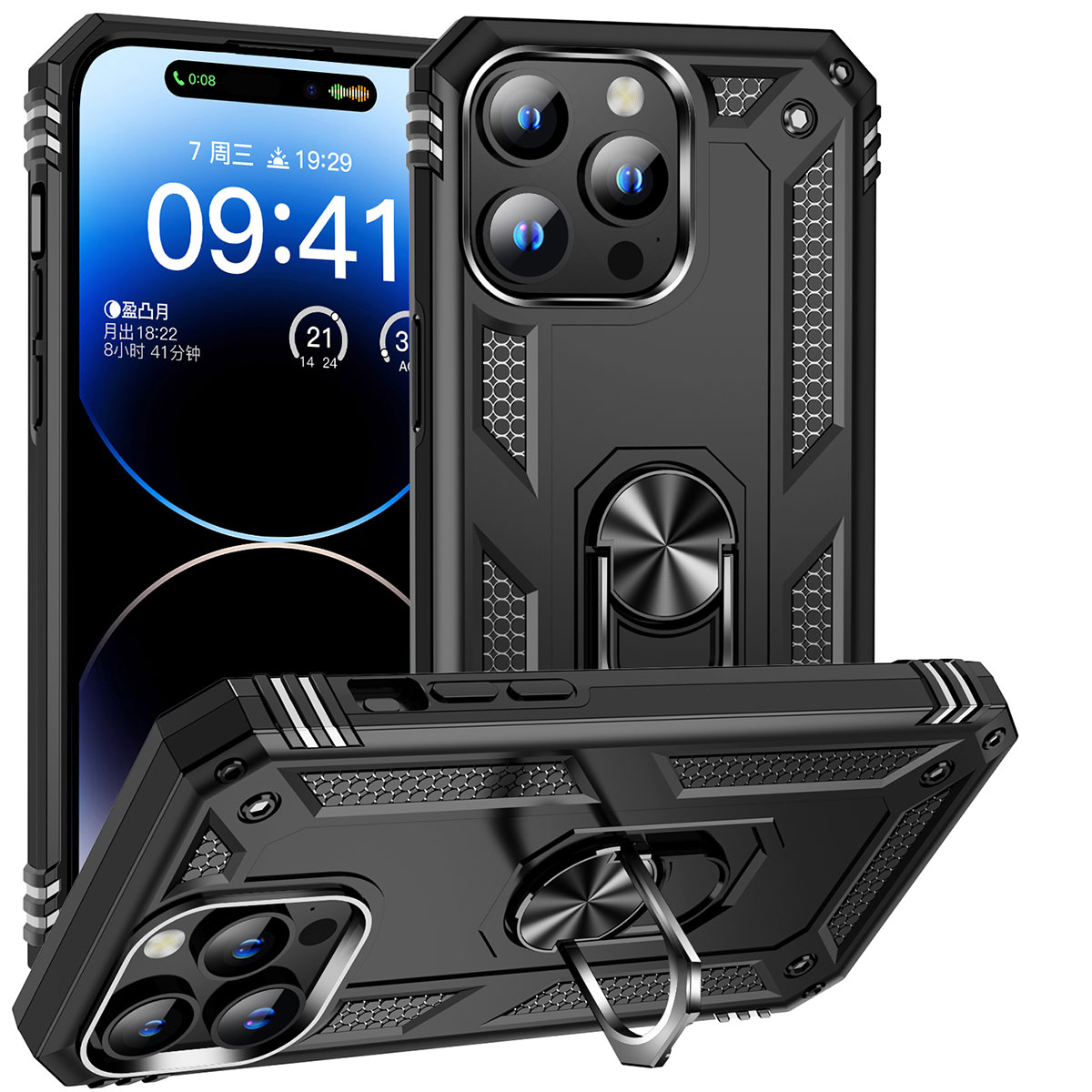 Apple iPhone 15 Pro Max Kılıf NXXA Vega Kapak-Siyah