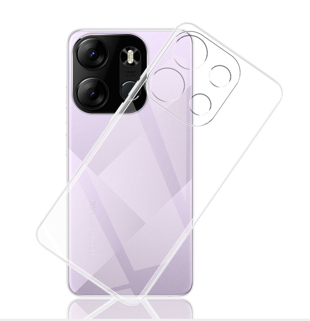 Tecno Spark Go 2023 Kılıf NXXA Süper Silikon Kapak-Renksiz
