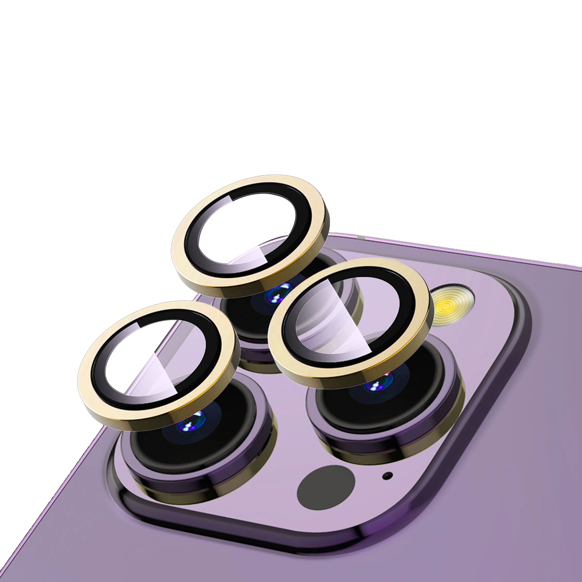 iPhone 14 Pro Uyumlu NXXA CL-12 Premium Safir Parmak İzi Bırakmayan Anti-Reflective Kamera Lens