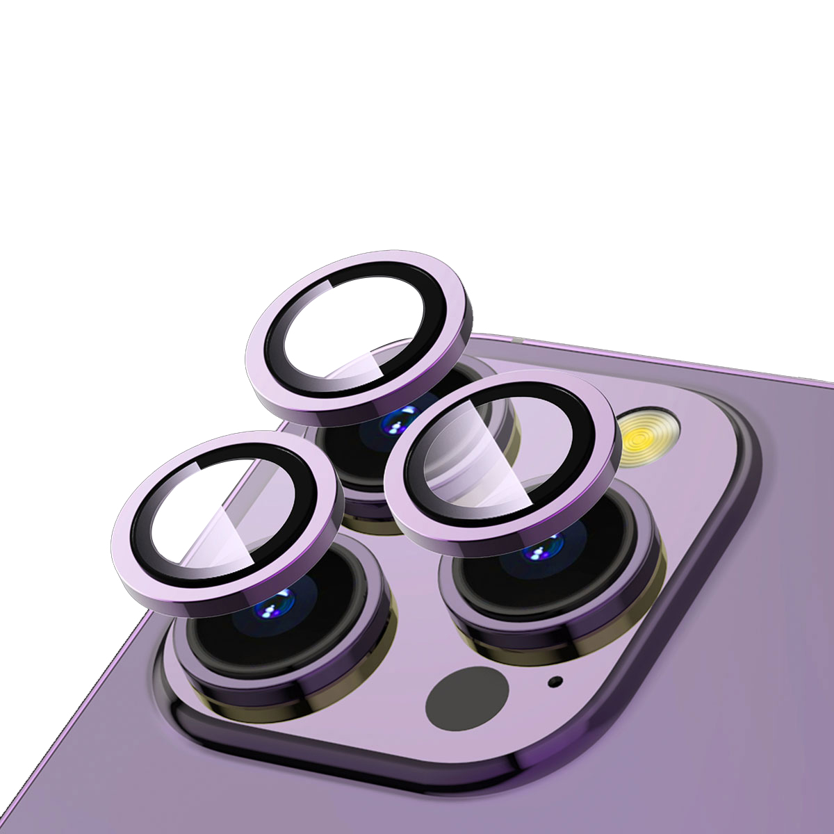 iPhone 14 Pro Uyumlu NXXA CL-12 Premium Safir Parmak İzi Bırakmayan Anti-Reflective Kamera Lens