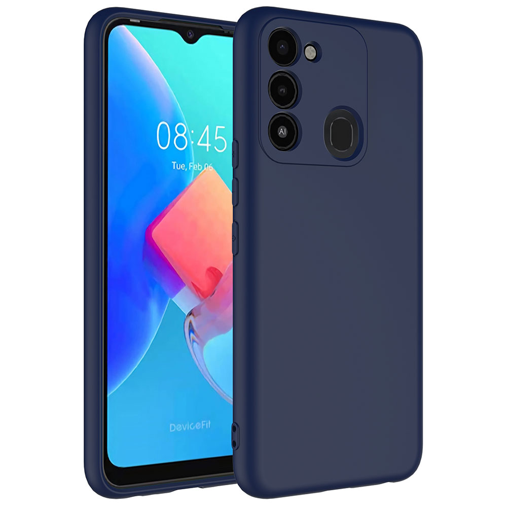 Tecno Spark 8C Kılıf NXXA Mara LaAAKan Kapak-Lacivert