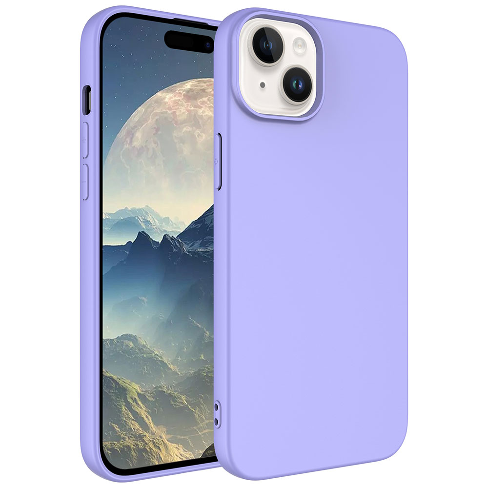 Apple iPhone 15 Plus Kılıf NXXA LSR LaAAKan Kapak-Lila