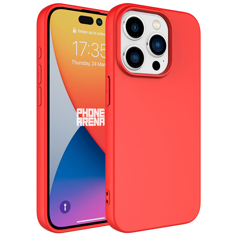 Apple iPhone 15 Pro Kılıf NXXA LSR LaAAKan Kapak-Kırmızı