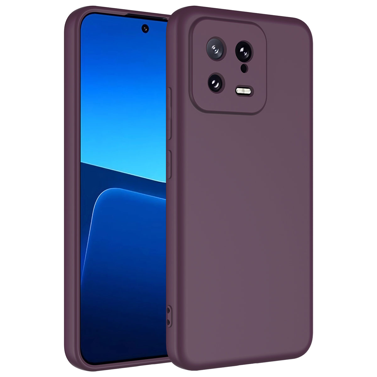 Xiaomi Mi 13 Kılıf NXXA Mara LaAAKan Kapak-Koyu Mor