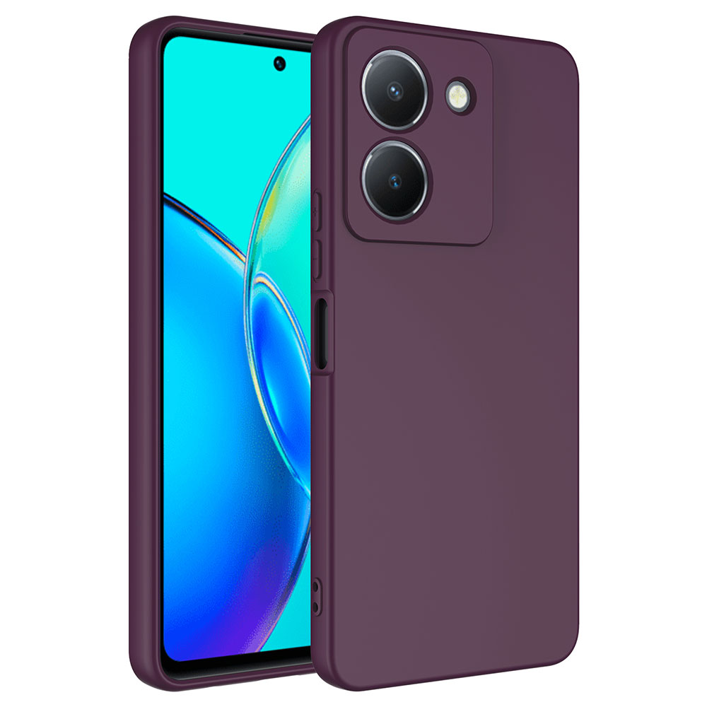 Vivo Y36 4G Kılıf NXXA Mara LaAAKan Kapak-Koyu Mor