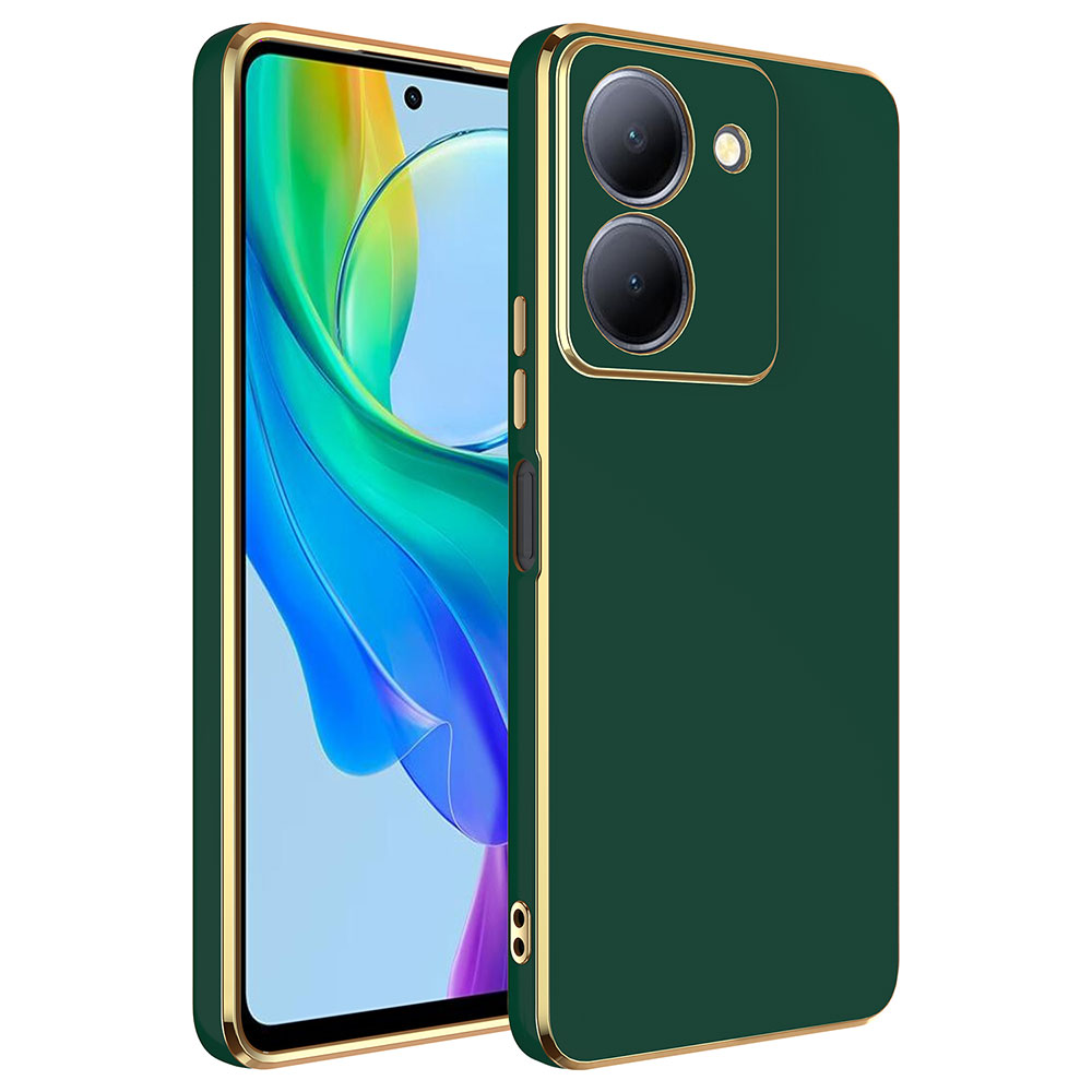 Vivo Y36 4G Kılıf NXXA Bark Kapak-Koyu Yeşil
