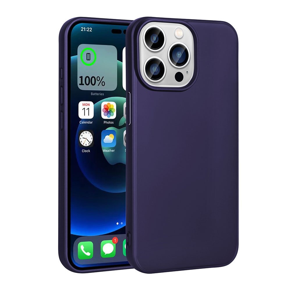 Apple iPhone 15 Pro Kılıf NXXA Premier Silikon Kapak-Lacivert