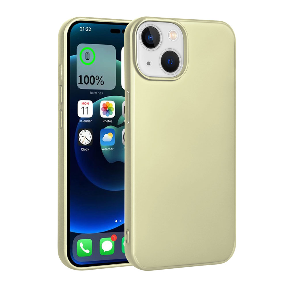 iPhone 15 Plus Uyumlu NXXA Premier Silikon Kapak-Gold