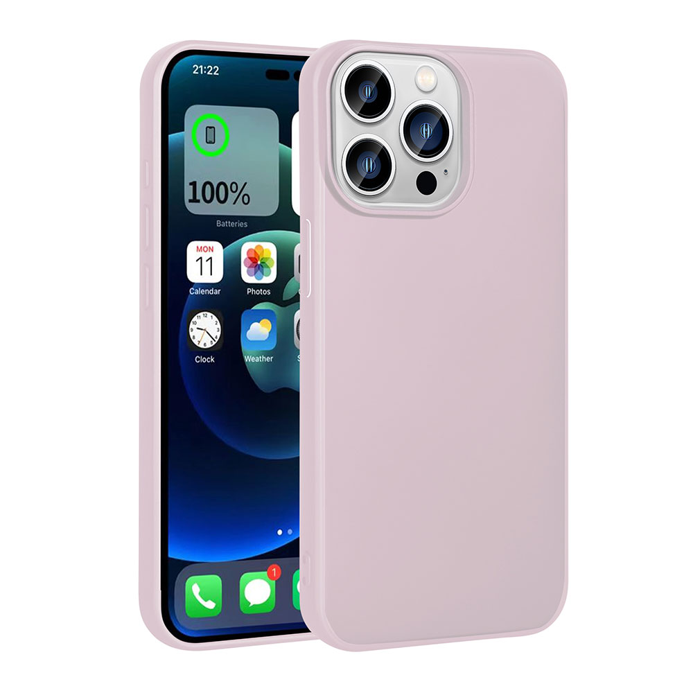 Apple iPhone 15 Pro Max Kılıf NXXA Premier Silikon Kapak-Rose Gold