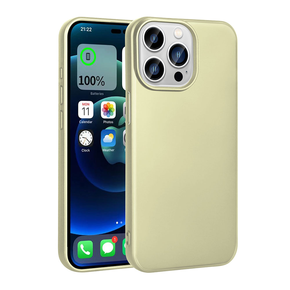 iPhone 15 Pro Max Uyumlu NXXA Premier Silikon Kapak-Gold
