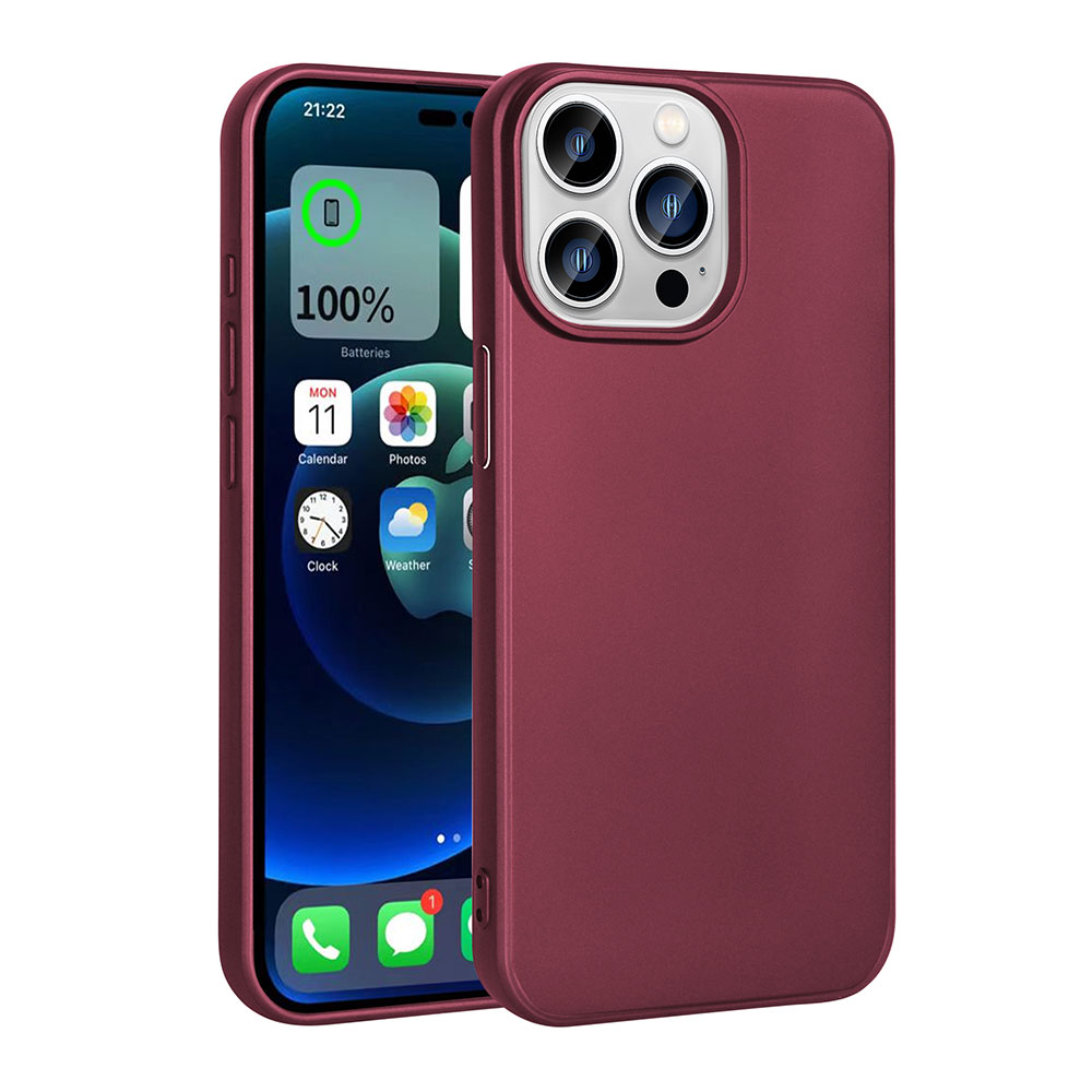iPhone 15 Pro Max Uyumlu NXXA Premier Silikon Kapak-Mürdüm
