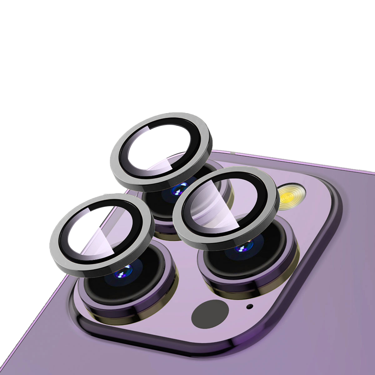 iPhone 15 Pro Uyumlu NXXA CL-12 Premium Safir Parmak İzi Bırakmayan Anti-Reflective Kamera Lens