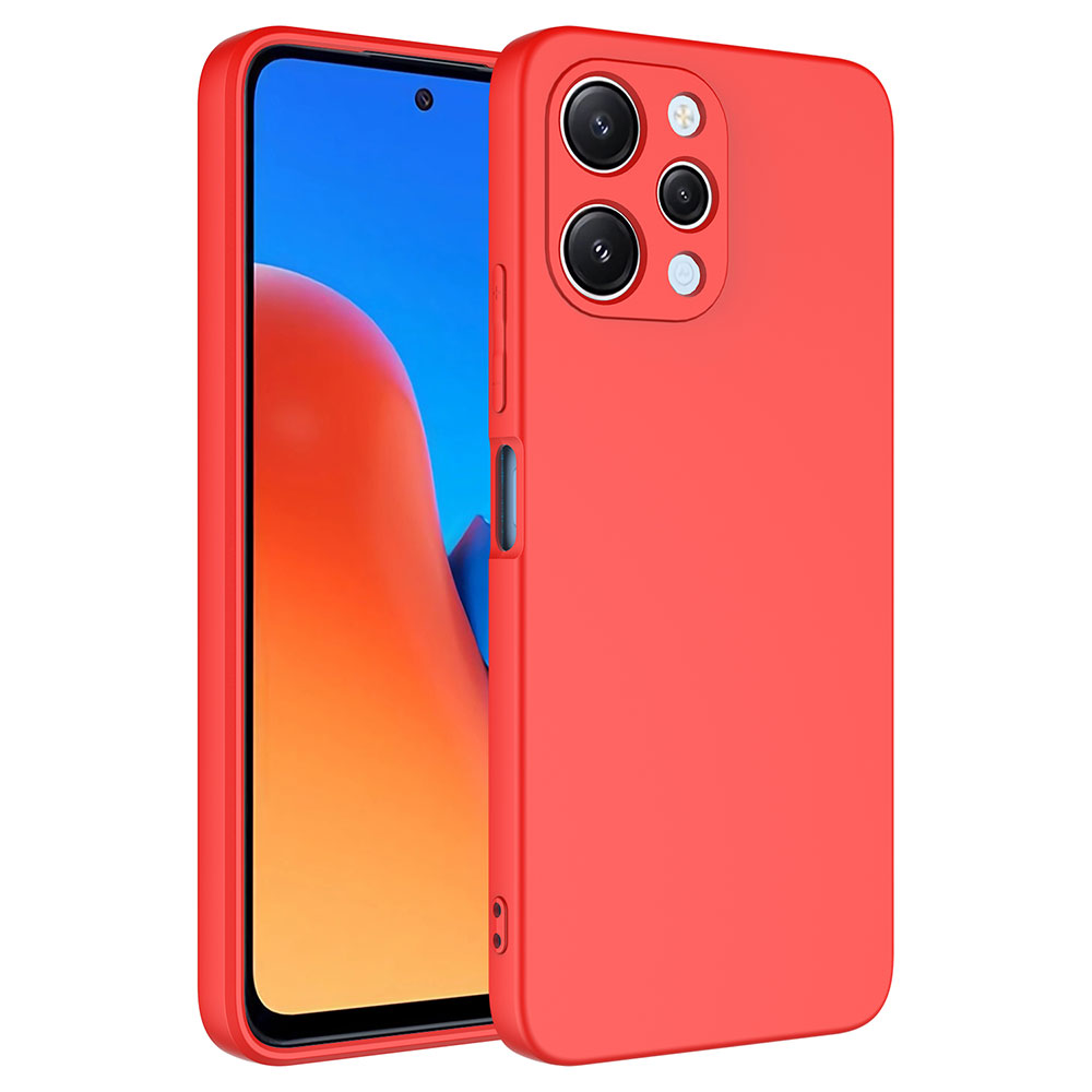 Xiaomi Redmi 12 Kılıf NXXA Mara LaAAKan Kapak-Kırmızı