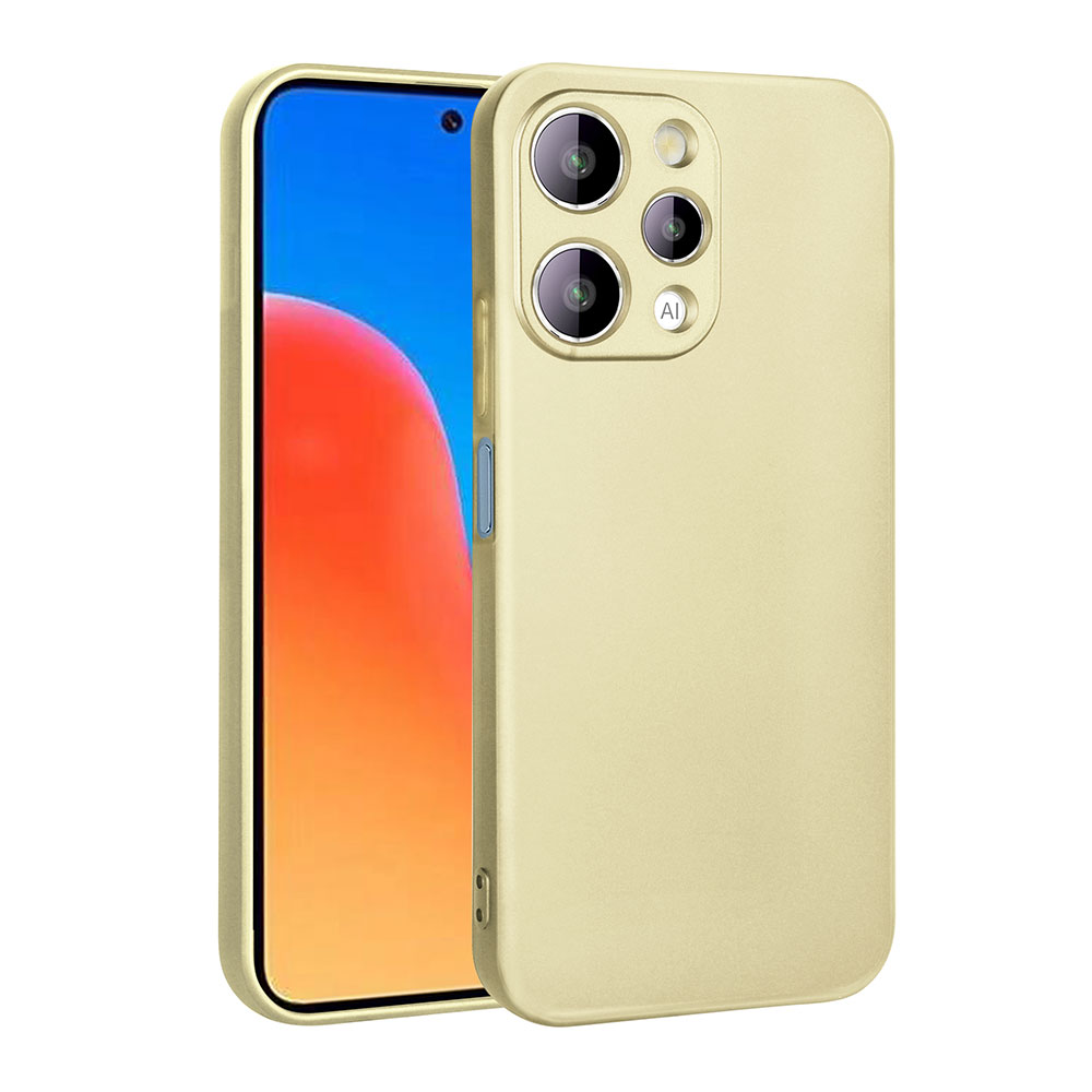 Xiaomi Redmi 12 Kılıf NXXA Premier Silikon Kapak-Gold