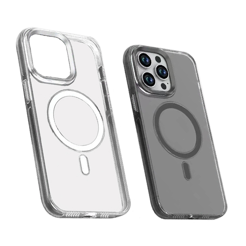 Apple iPhone 15 Pro Max Kılıf NXXA Wireless Şarj Özellikli Şeffaf Efsane Kapak-Renksiz