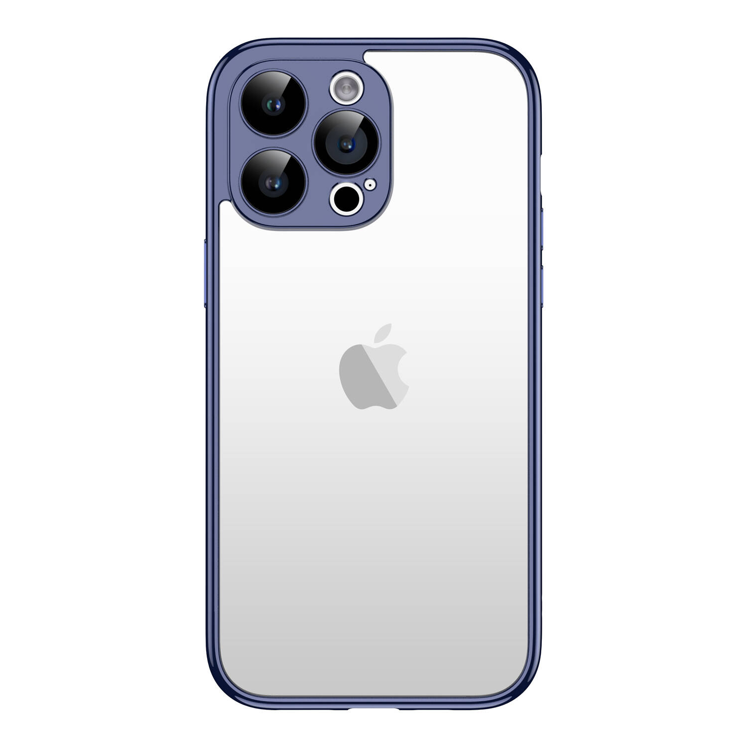 Apple iPhone 15 Pro Max Kılıf NXXA Kamera Korumalı Bontez Bumper-Lacivert