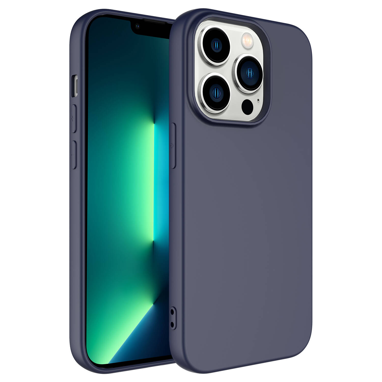 iPhone 14 Pro Uyumlu NXXA LSR LaAAKan Kapak-Lacivert