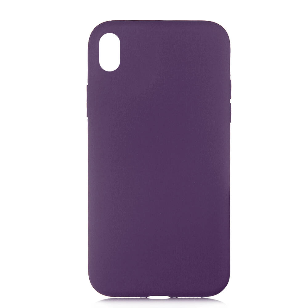 iPhone XR 6.1 Uyumlu NXXA LSR LaAAKan Kapak-Derin Mor