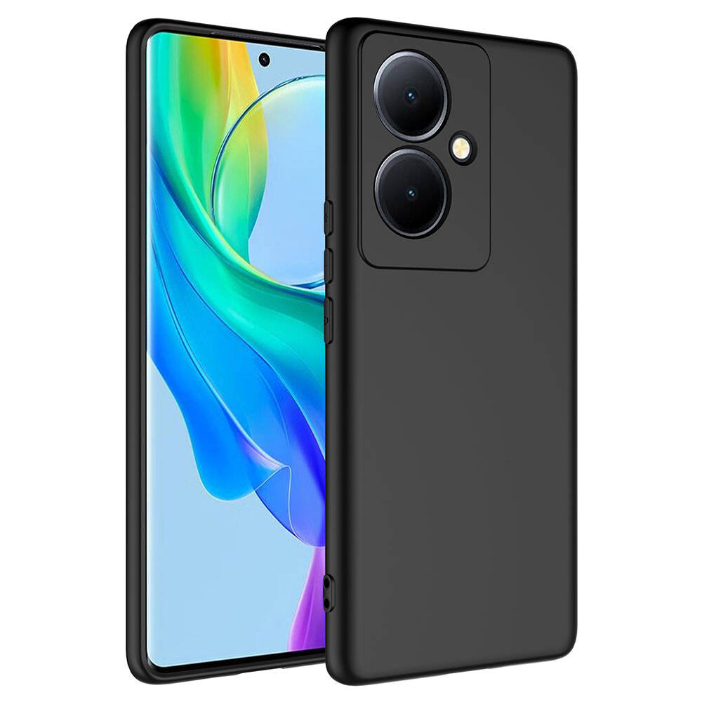Vivo V29 Lite 5G Kılıf NXXA Mara LaAAKan Kapak-Siyah