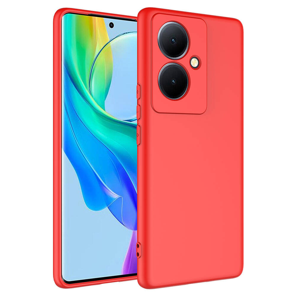 Vivo V29 Lite 5G Kılıf NXXA Mara LaAAKan Kapak-Kırmızı